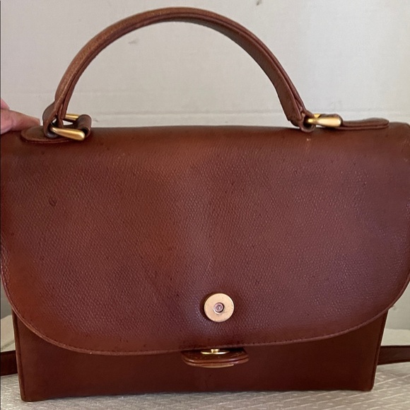 Vintage Anne Klein Brown Crossbody Leather Bag - Picture 6 of 9